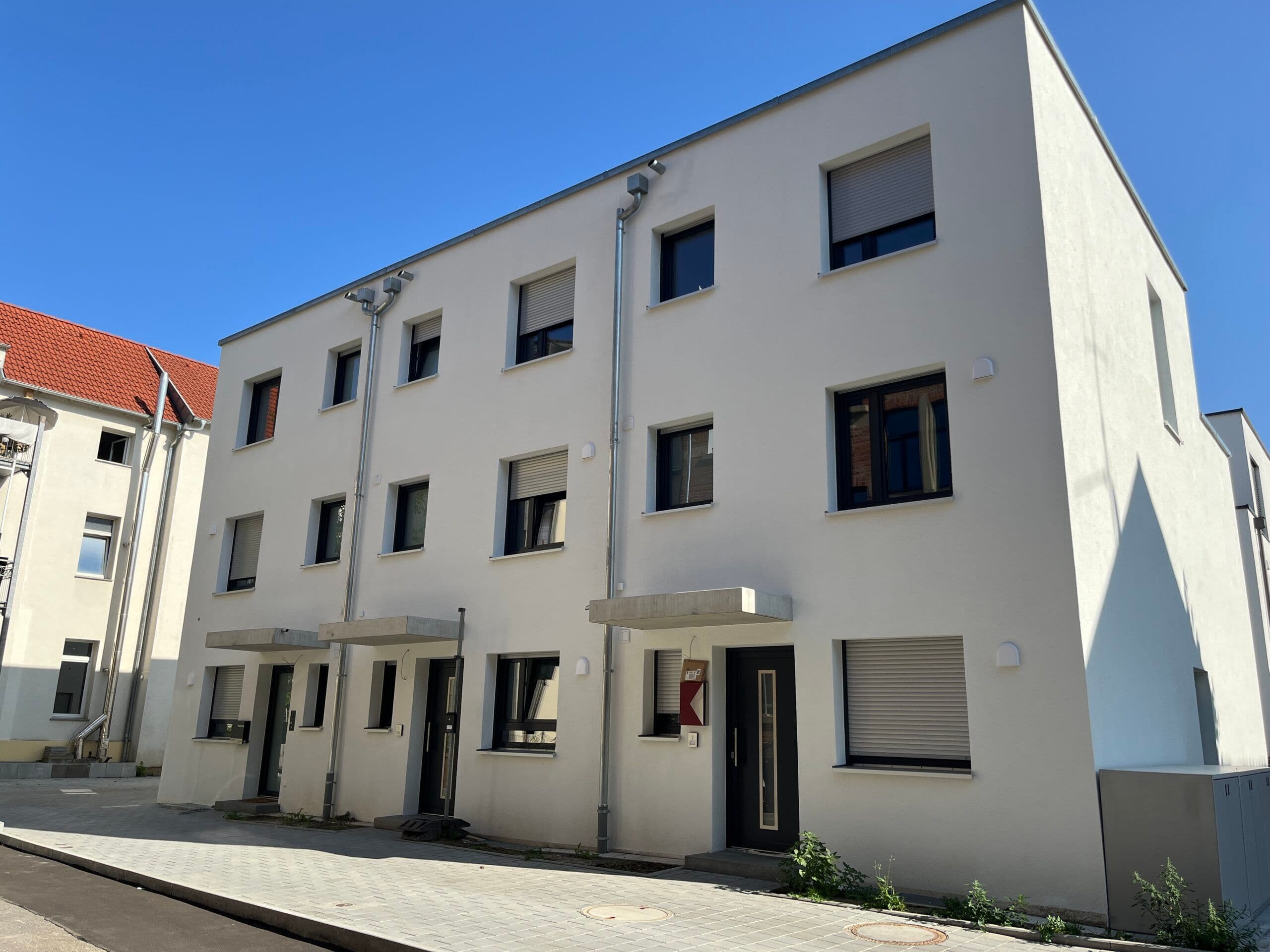 Fertiggestellte Reihenhäuser Achtungstraße